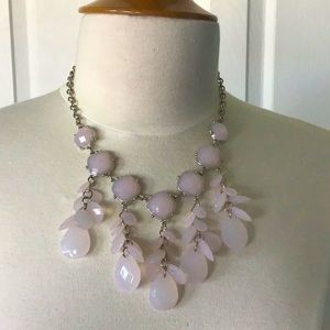 Pink costume jewelry necklace